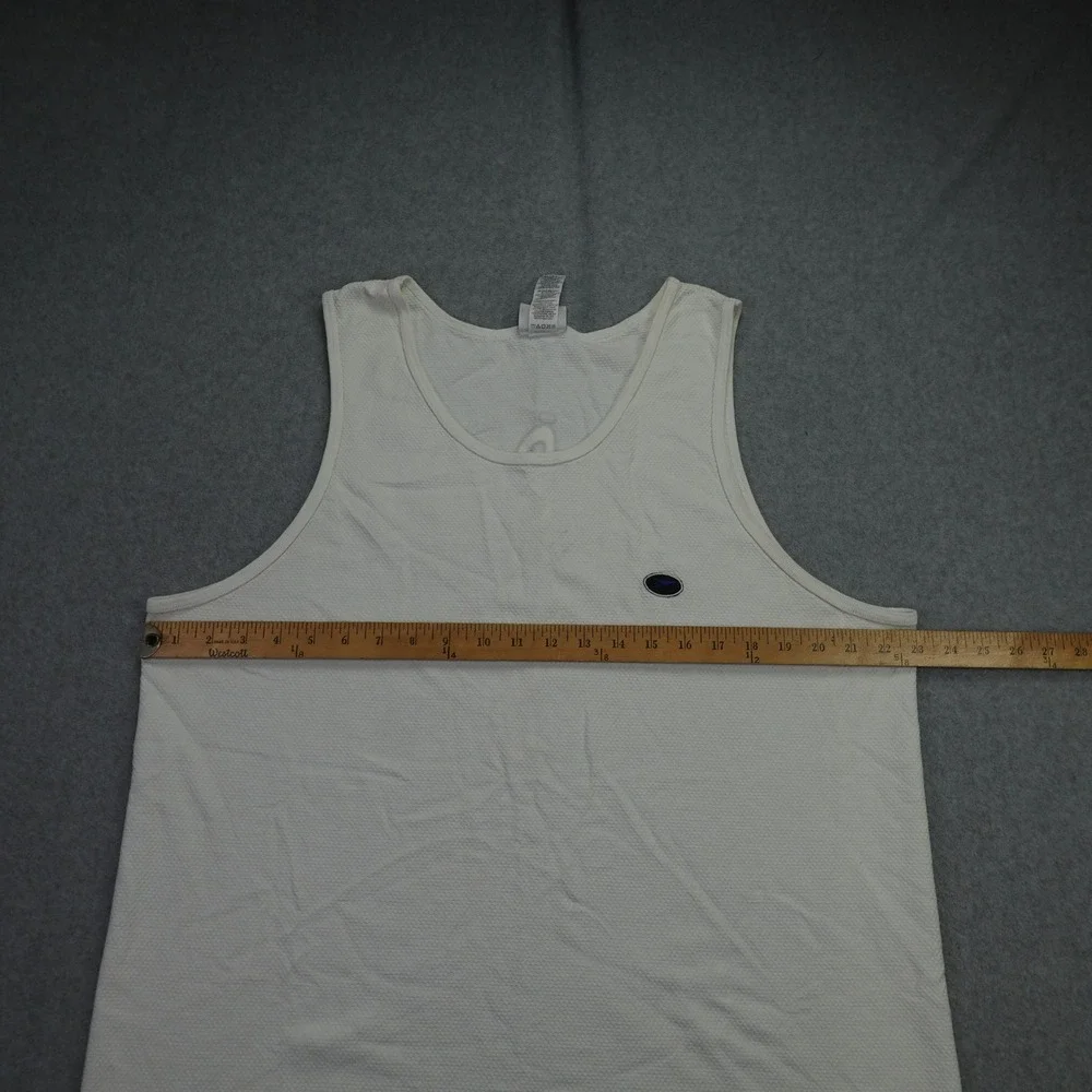 Speedo Tank Top‎ Mens XL White Athletic Sleeveless Graphic USA Made